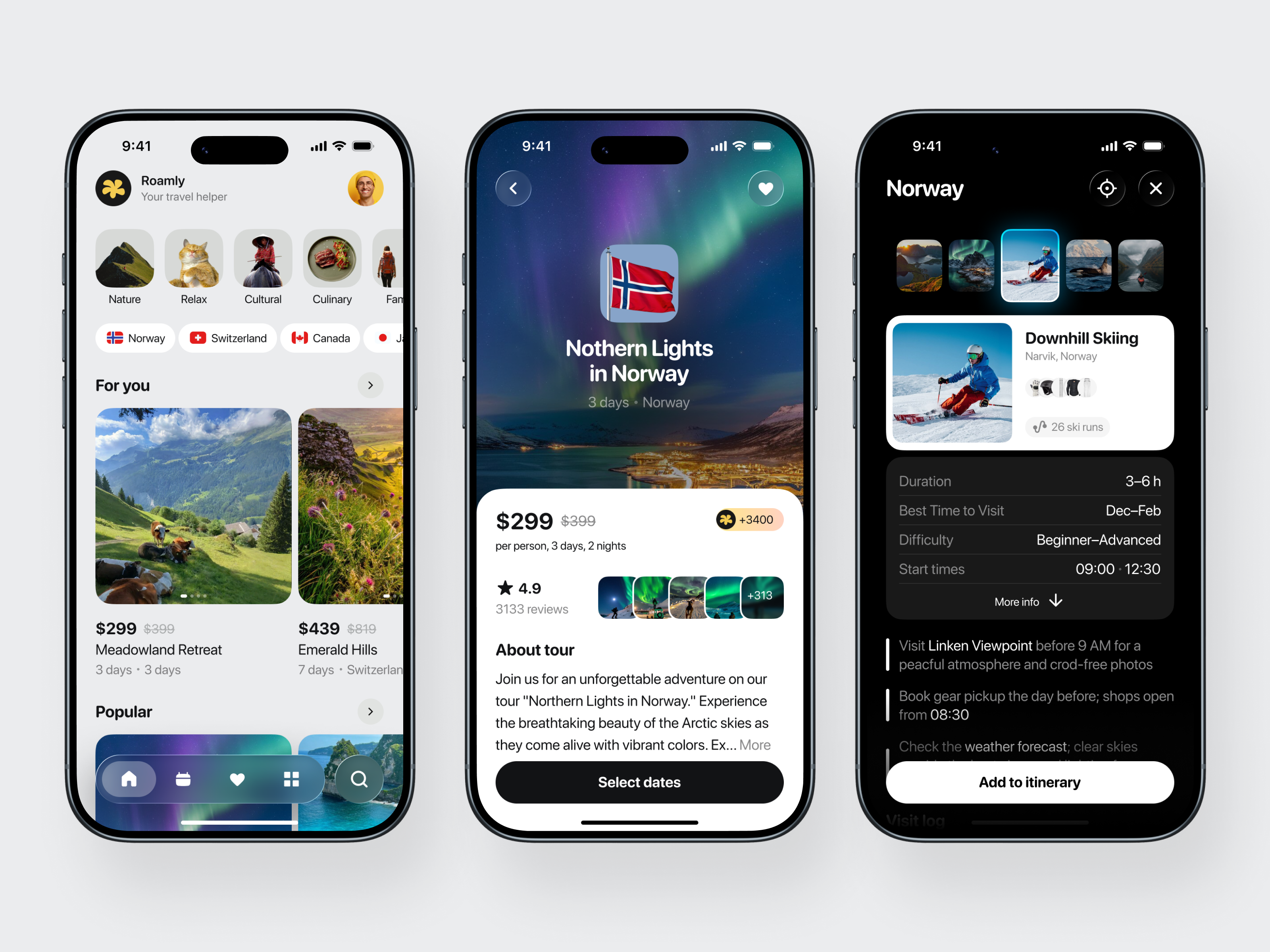 Travel Booking Mobile App UI Design
