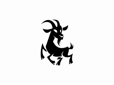 Jumping Goat Logo animal branding design emblem energy farm goat icon identity illustration jumping logo mark mountain sports streetwear symbol vector