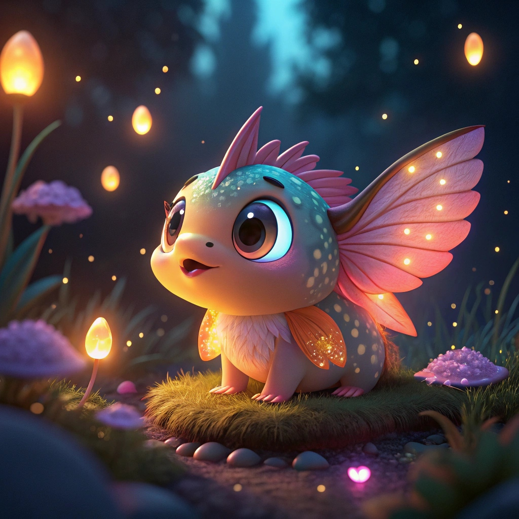 "Candlelight Dragon" | Whimsical 3D Creature of Peace