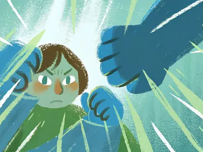 "Feathered Fury" | Expressive Boy & Bird Illustration adobe illustrator art concept art design design inspiration designer graphic design graphic designer illustration illustrator sketch