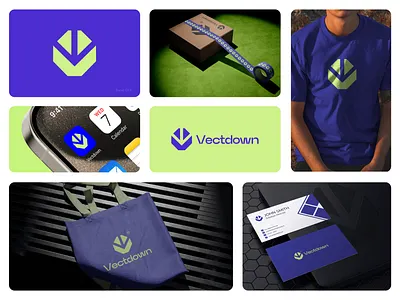 Modern Agency Brand Identity Design 3d agency branding arrow logo branding creative letter design digital agency dynamic agency graphic design illustration letter logo letter v logo logomark logotype typography ui ux vector visual identity