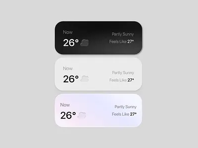 Weather Cards Exploration cards clean ui gradient minimal mobile app saas ui ui design weather widgets