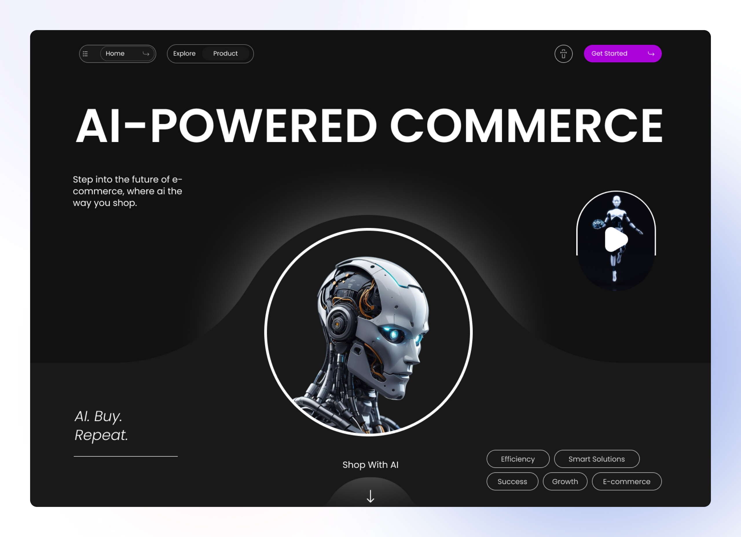 Example of Landing Page UI UX Design