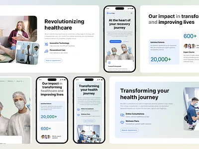 Healthinc - Health Consultation Landing Page clean company consultation dashboard design doctor health journey landing page management minimal responsive saas template ui ux website