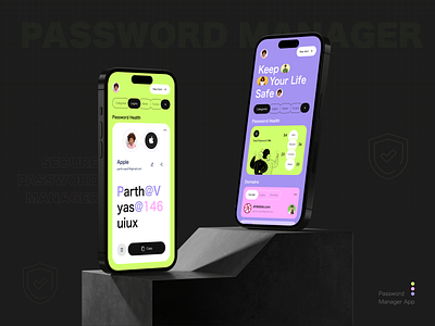 Password Manager App app app design app ui design mobile mobile app mobile app design password password keeper password manager privacy security security app ui ui design