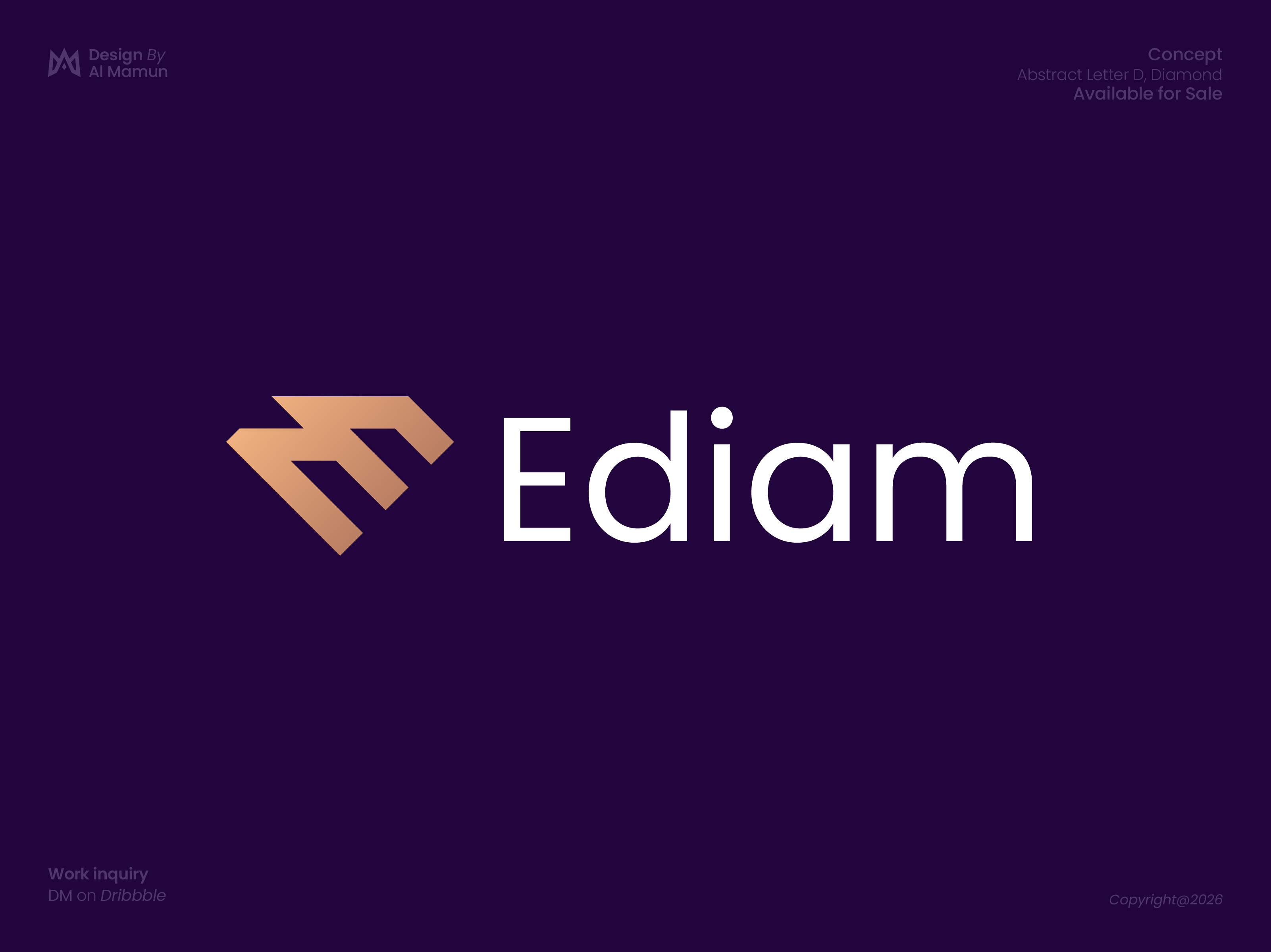 Ediam Logo Design | Luxury Jewelry Branding brand identity brand mark branding diamond logo identity jewelry logo letter e logo logo logo design logo designer logo icon logo mark logotype luxury logo modern logo symbol timeless