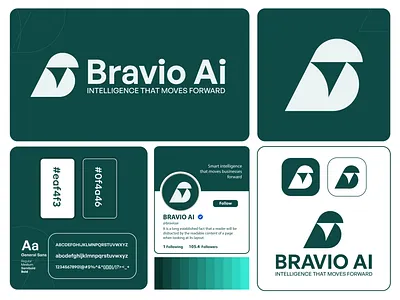 Minimalist Modern AI SaaS Logo– Bravio AI Brand Identity Design ai branding ai logo arrow logo artificial intelligence logo bird logo design brand identity design branding digital technology logo futuristic logo geometric logo letter b logo minimal logo design modern brand identity modern logo design negative space logo saas branding startup logo tech logo design tech startup logo technology branding
