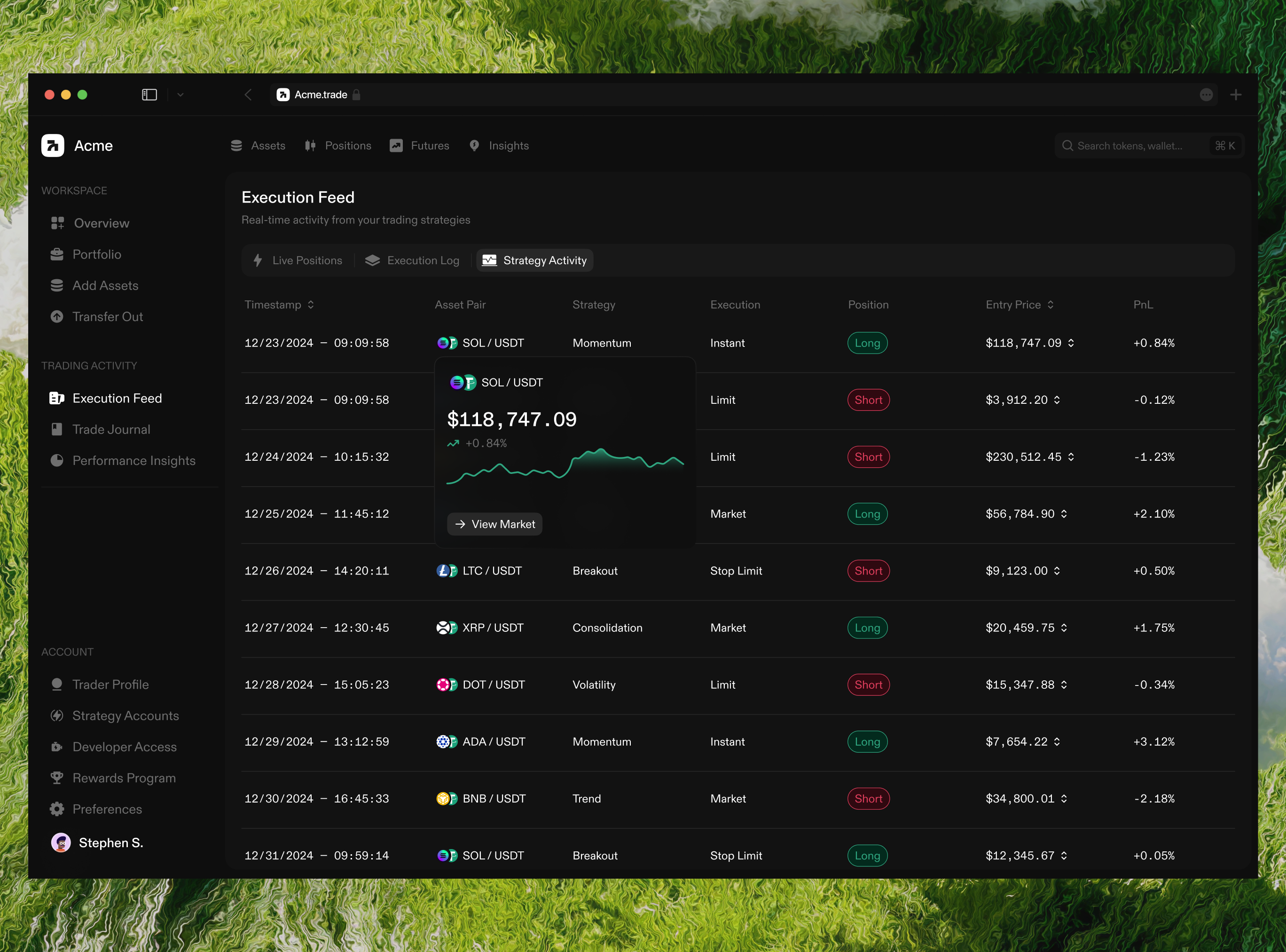 Trading Dashboard ai branding clean crypto crypto dashboard dashboard design design minimal startup tech trading trading dashboard trading platform ui ui design