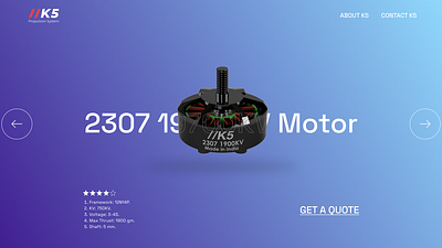 K5 Propulsion SysDrone Motor Company design drone figma graphic design logo motor ui ui design ui ux ux design web design website