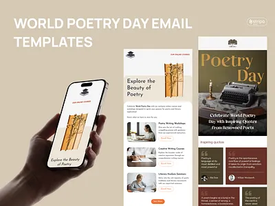 World Poetry Day Email Design design email email builder email campaign email design email marketing email newsletter email templates html email newsletter stripo email ux design web design