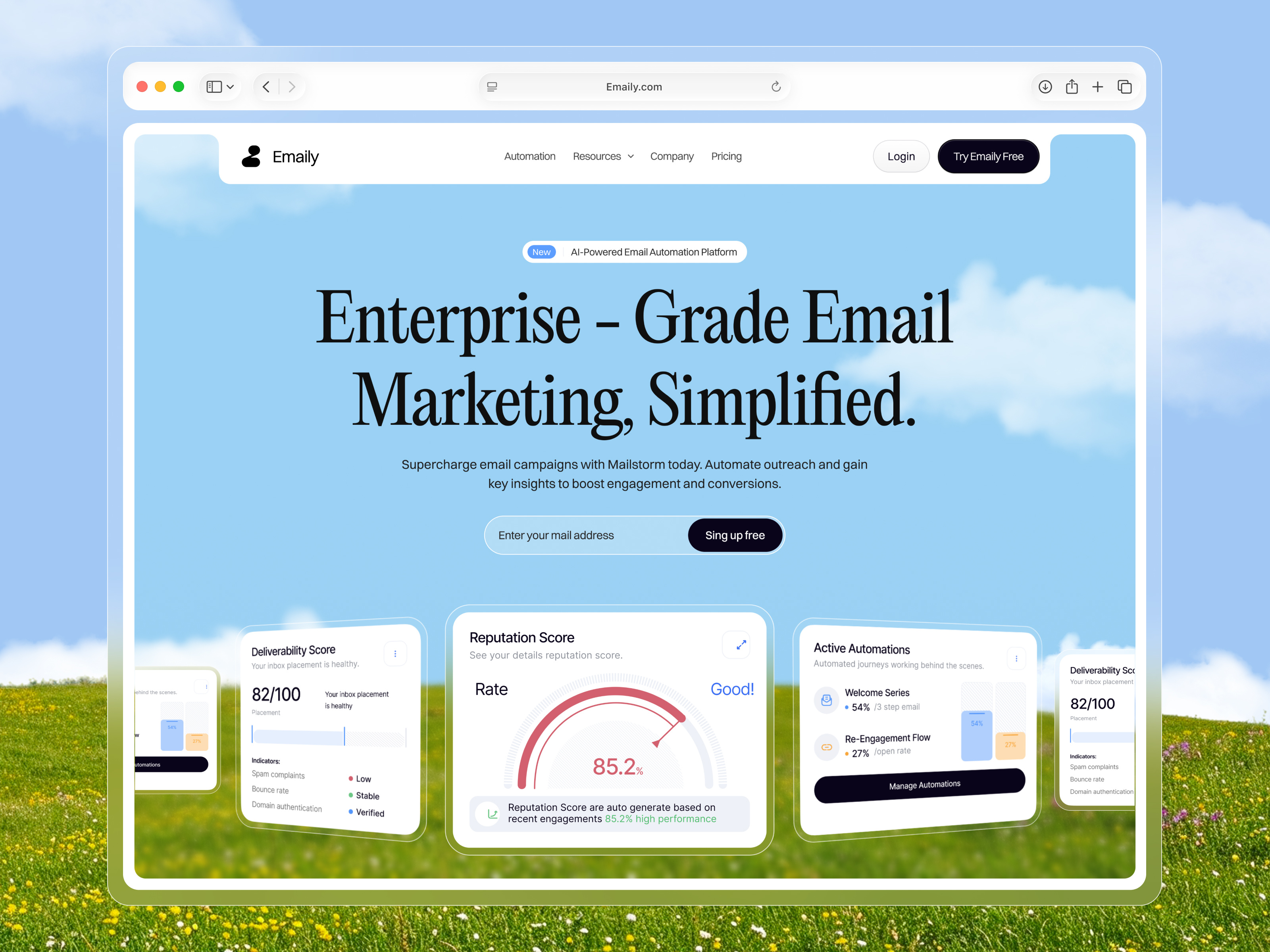 Example of Saa S Landing Page Design | UI UX