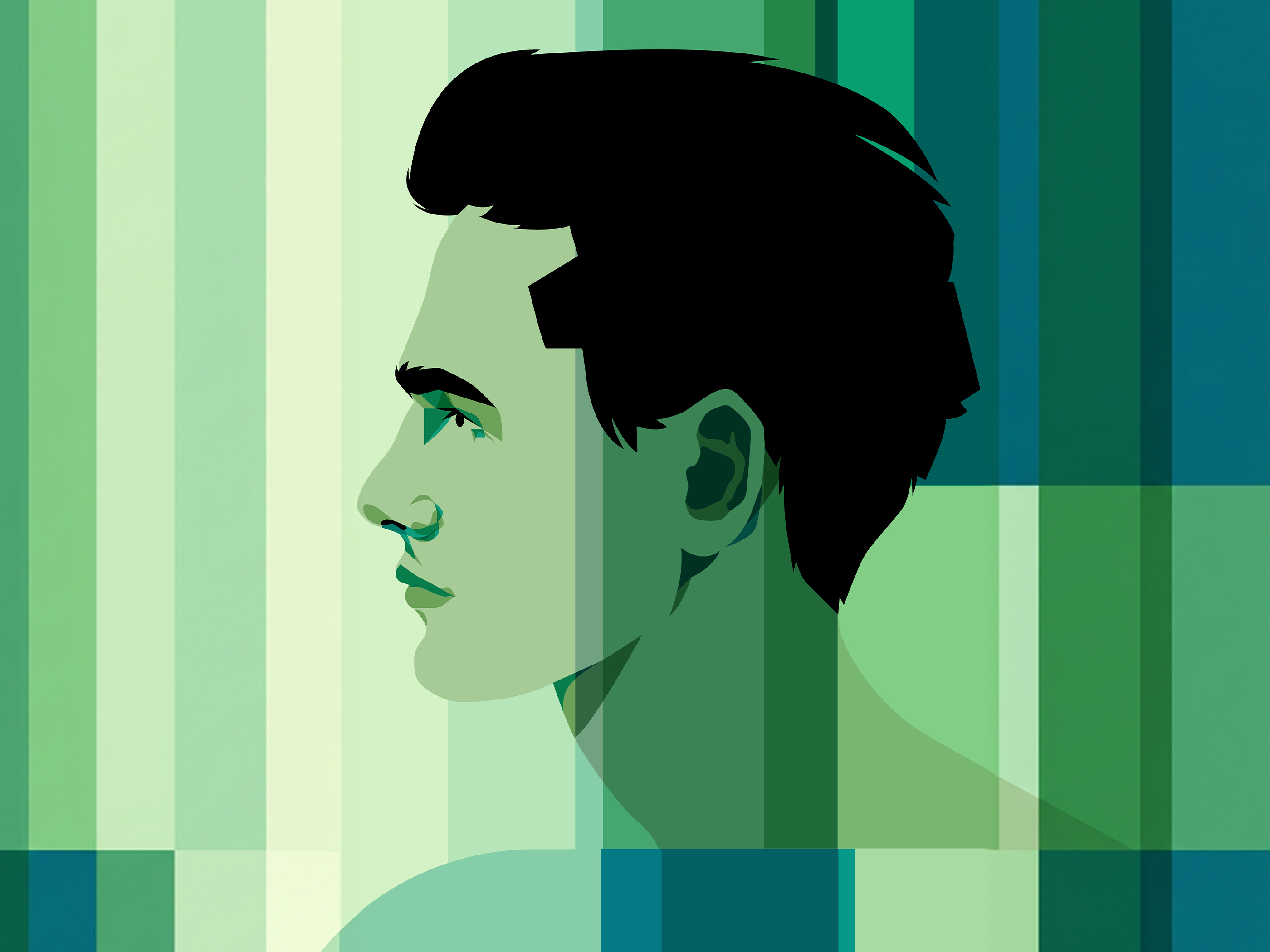 2620. LAYERS abstract abstract vector brand illustration commercial illustration cover cover illustration editorial editorial illustration graphic illustration man man illustration minimal minimalistic illustration poster vector vector illustration