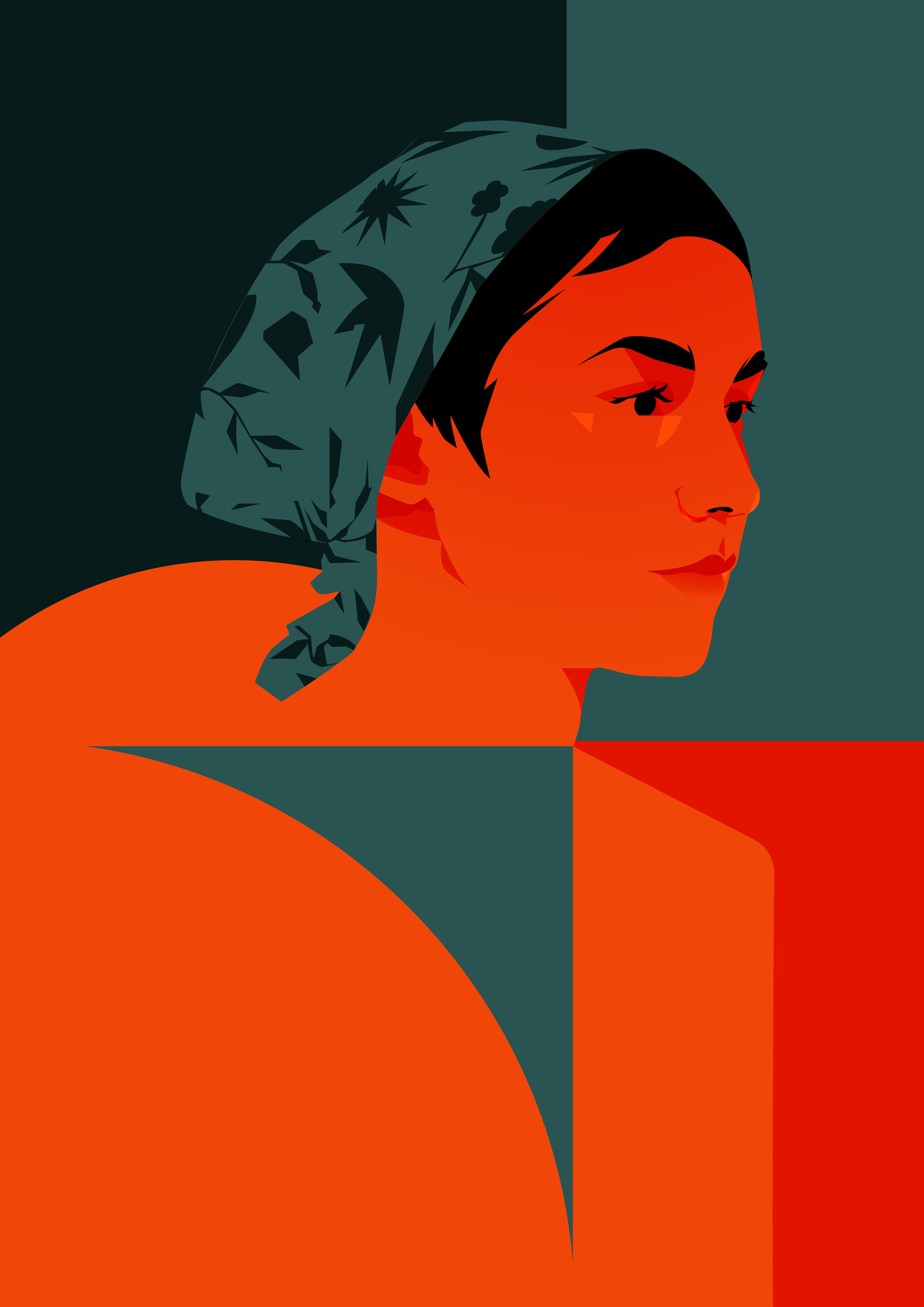 2621. EVENING abstract abstract vector branding branding illustration commercial illustration composition design editorial editorial illustration illustration minimal minimalistic illustration poster potrait illustration vector vector illustration woman illustration woman potrait