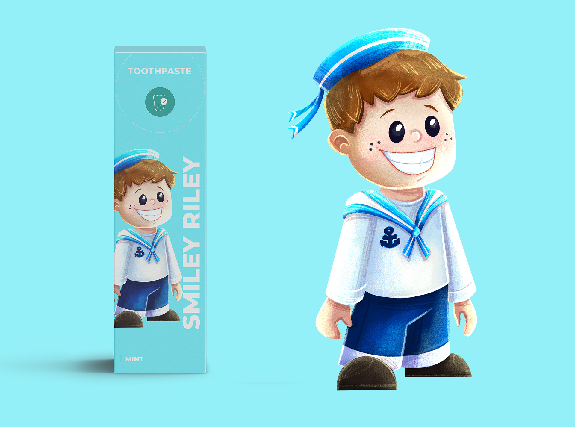 Mascot design for Packaging Concept Sailor art branding character design children illustration cover design design graphic design illustration kid art kid illustration mascot procreate raster illustration