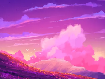 Этюды пейзажа decorative illustration illustration пейзаж