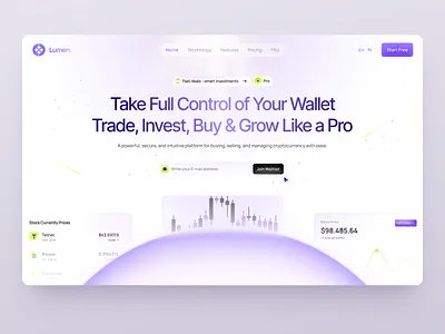 UI-UX for Cryptocurrency Trading & Investment design interface platform product service startup ui uiux ux web website