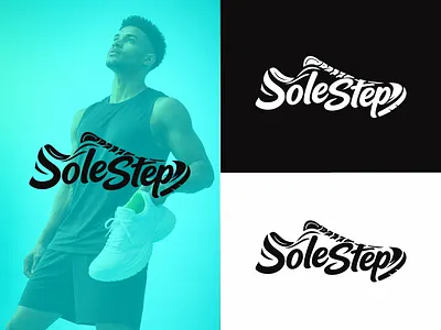 Modern Sneaker Brand Logo Design - SoleStep adobeillustrator brandidentity branding graphic design illustrationlogo logo logodesign modernlogo shoelogo sneaker sportsbrand typographylogo