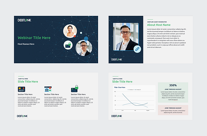 Slide Deck Template for a Debt Collections  Directory