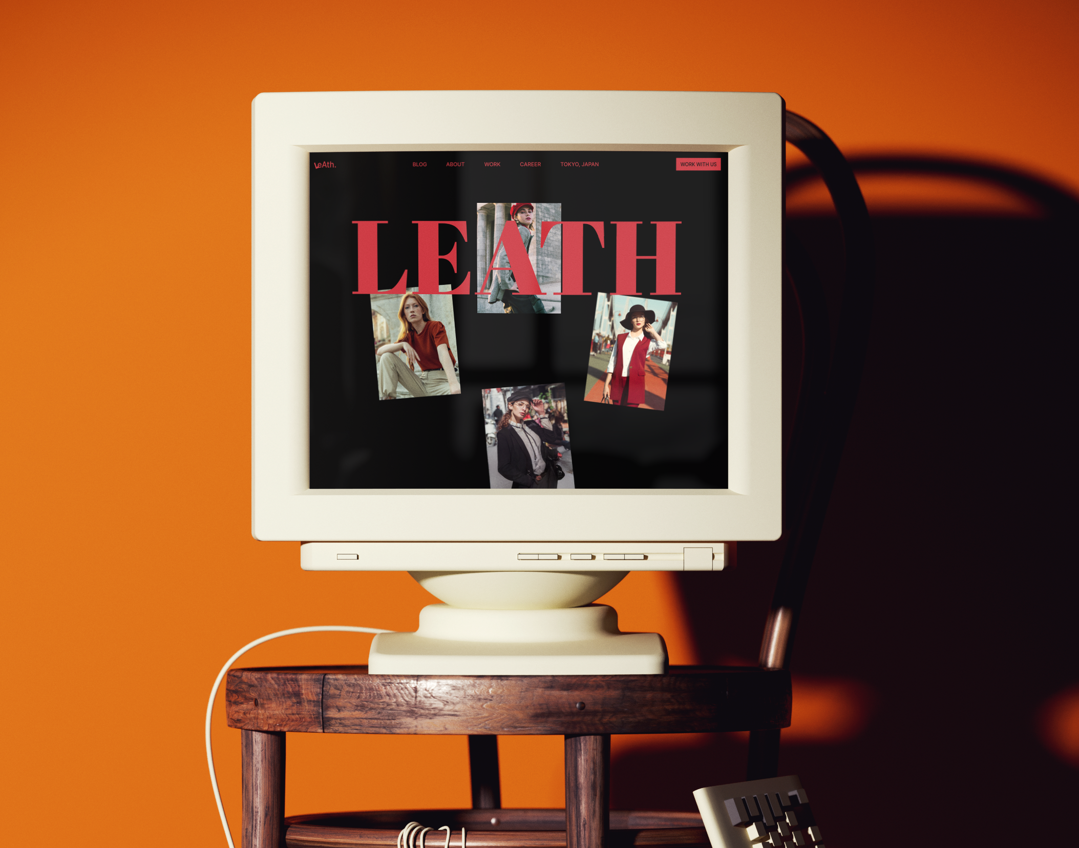 LEATH - Fashion Ecommerce Hero Section Design ecommerce fashion modern retro shopify ui uiux webdesign