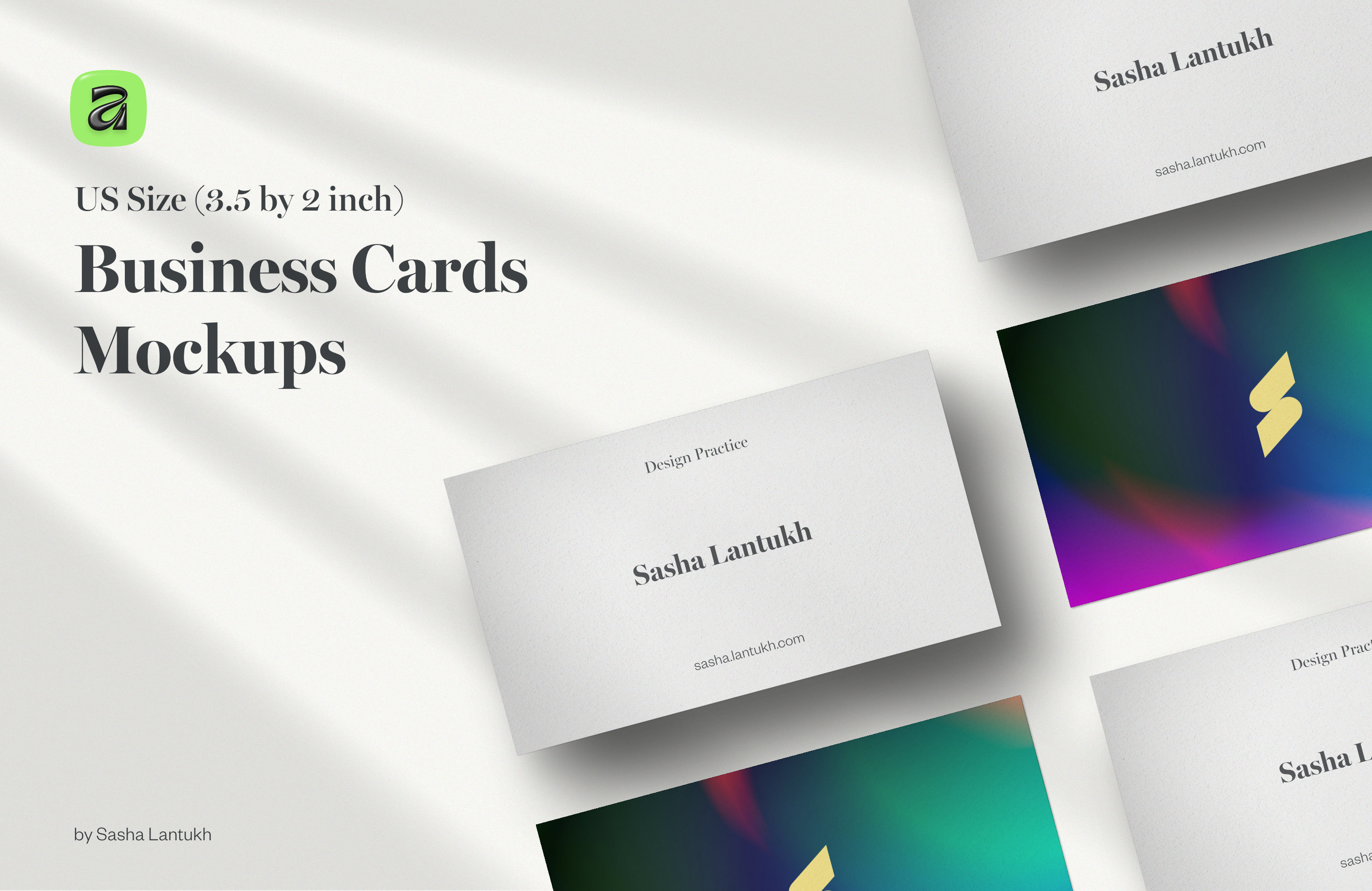 Premium US & EU Business Card Mockups for Affinity architect branding business card creative design eco paper eu size gardener mockup premium cards us size