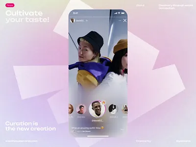 Social video branding dashboard design homepage illustration interface ios iphone mobile ui video