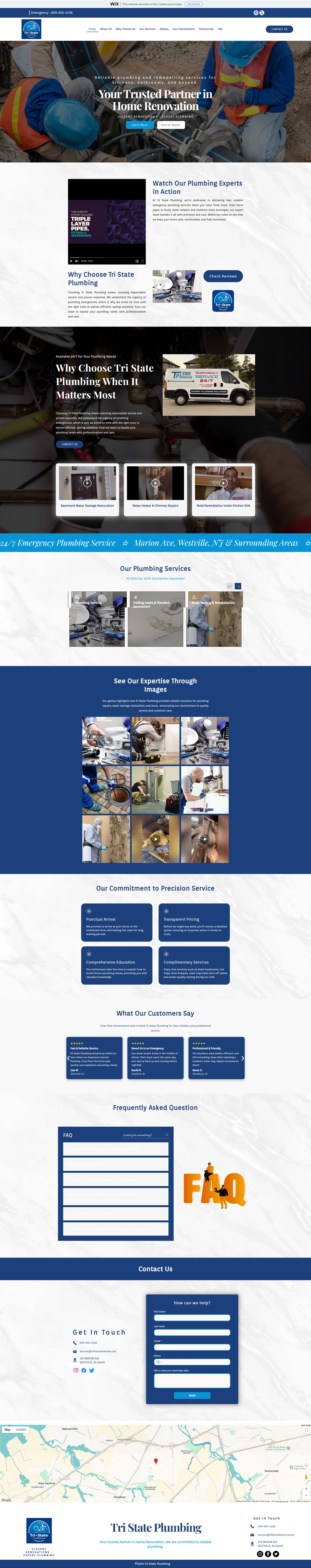 Plumbing Service Website UI Design businesswebsite landingpage plumbing responsive responsivedesign ui uidesign webdesign websitedesign