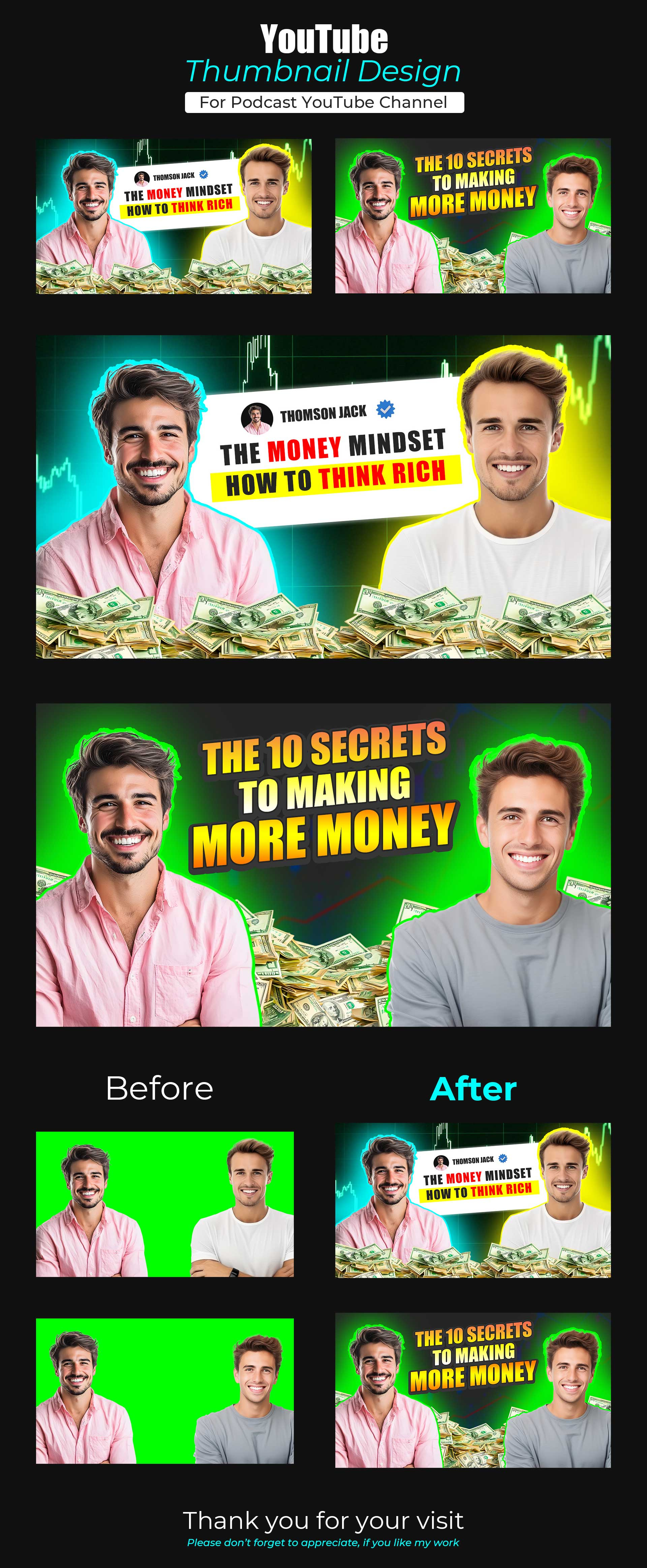 Example of You Tube Thumbnail Design