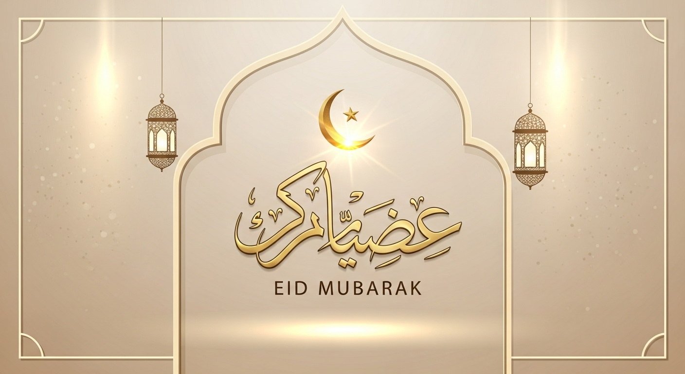 Example of Minimal Luxury Eid Mubarak Design