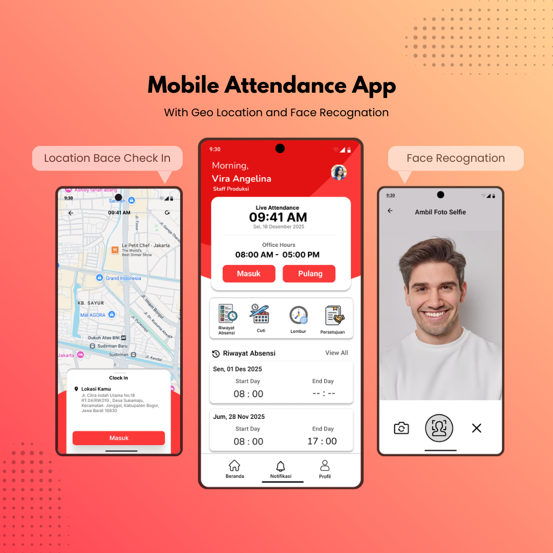 Mobile Attandence app mobile design prototyping ui user interface design