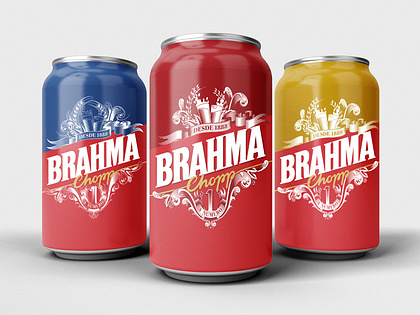Brahma Beer Packaging Lettering