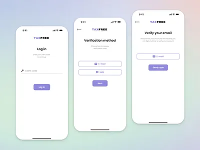 Mobile App UI Design - log in app app design branding code verification design ecommerce interface log in mobile mobile app mobile design mobile interface mobile ui product design splash screen ui ui design uiux ux ux design