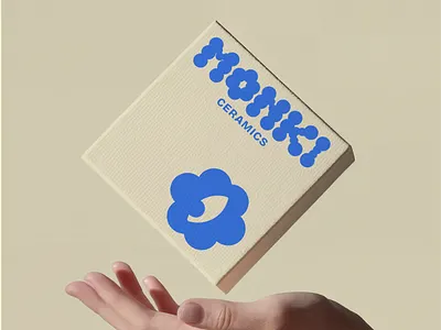 MONKI CERAMICS LOGO bold logo brand identity brand identity design branding bubbly typography ceramics branding ceramics logo custom type graphic design lettering logo logo design logomark minimal bold logo minimalist modern logo typography