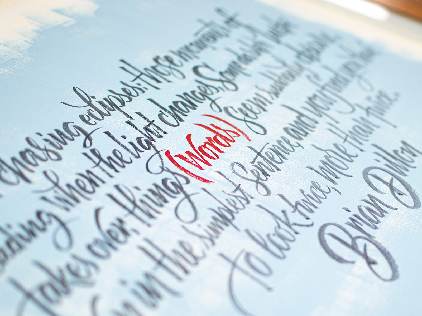 The Wall Street Journal Lettering Illustration