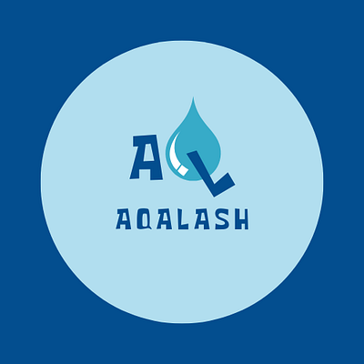 AQUALASH logo design 3d animation graphic design logo motion graphics ui