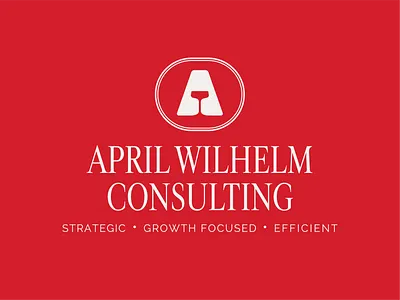 Women Owned Consulting Firm Brand Identity a logo bold boss babe branding brandmark consulting firm consulting logo elegant female branding girl power letter a logomark marketing red woman owned