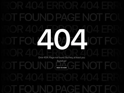 404: Page Not Found 404 404 page design 404page dailyui dark 404 page dark not found page figma not found page page design ui design
