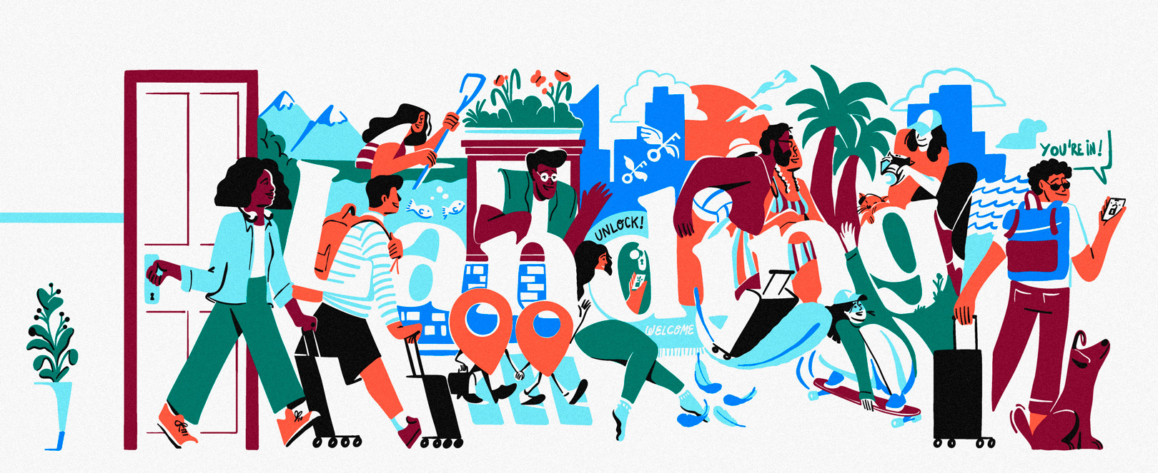 Live Without Limits - Mural Illustration brand illustration illustration