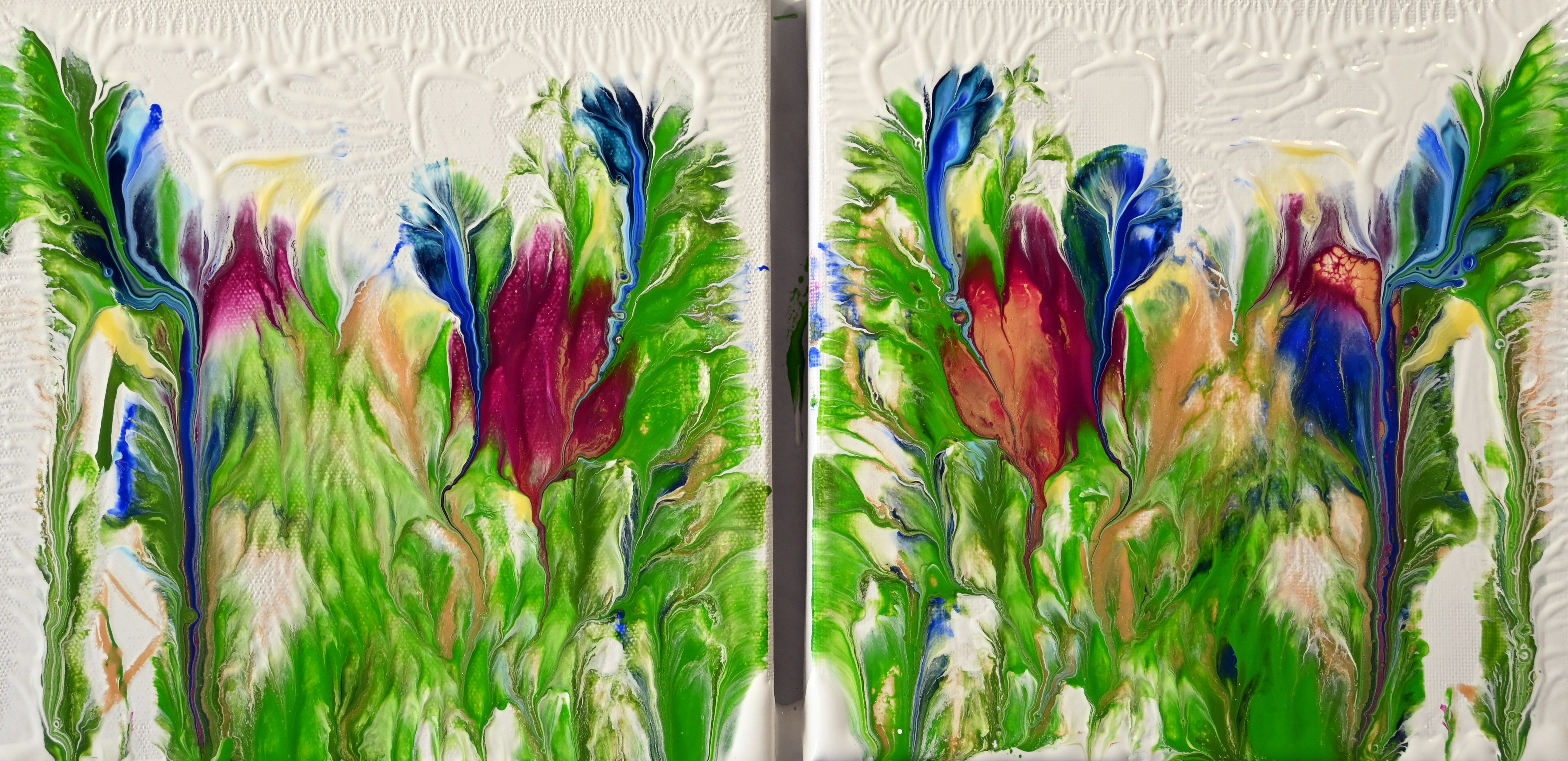 Can You Transfer a Painting? Double Dip Fluid Art Experiment