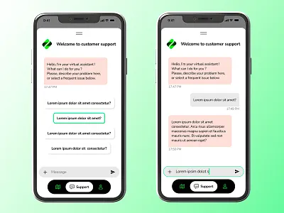 Daily UI #013 app design chatbot dailyui figma mobile app ui ui design