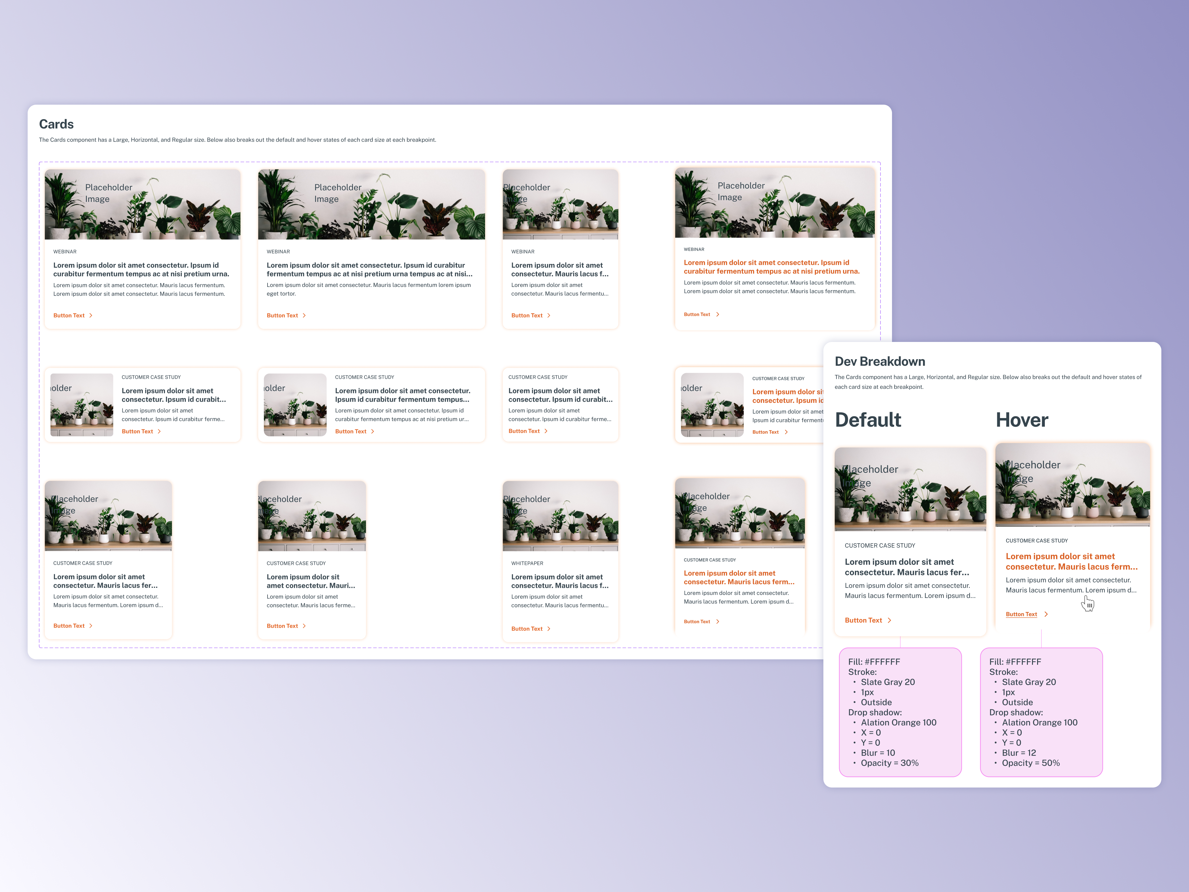 Example of Web Design System & Components