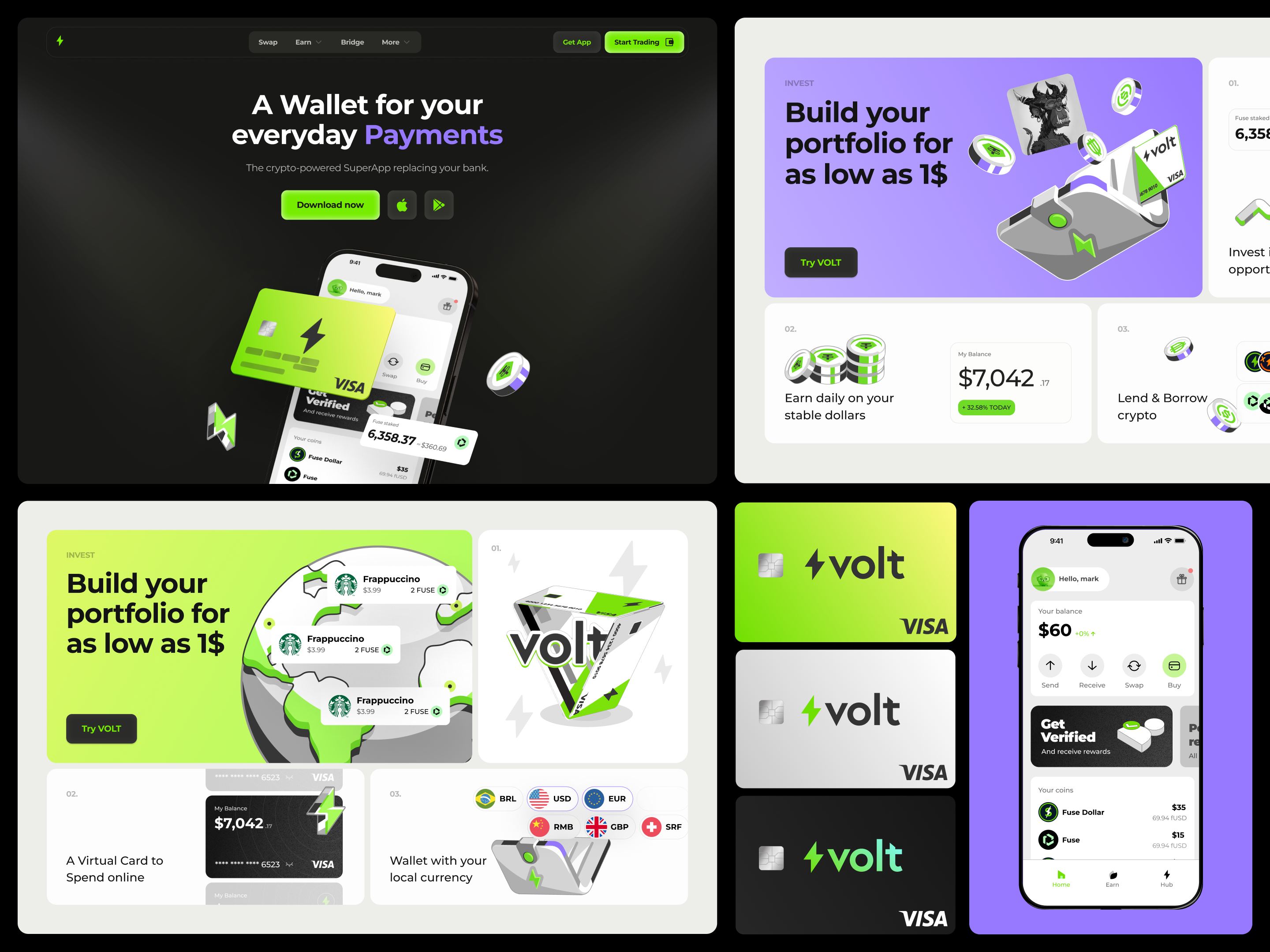 Example of Voltage: UI and product design