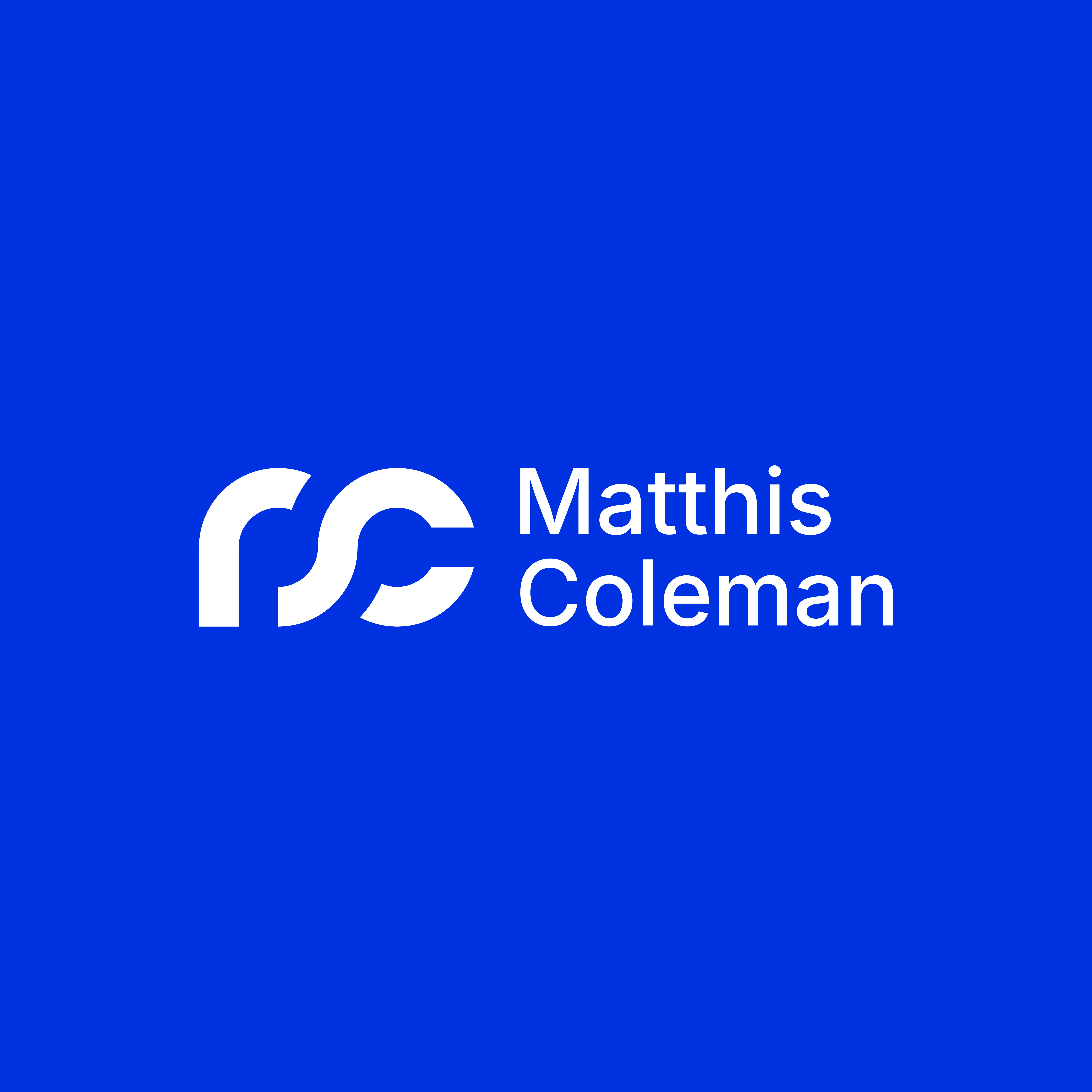 My Brand Identity: 
The Matthis Coleman Monogram