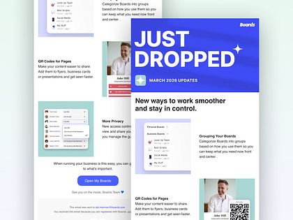 Product updates email