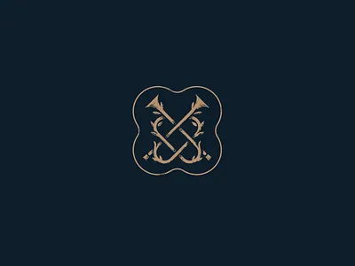Horny branding classic crest graphic design horn illustration logo trumpet