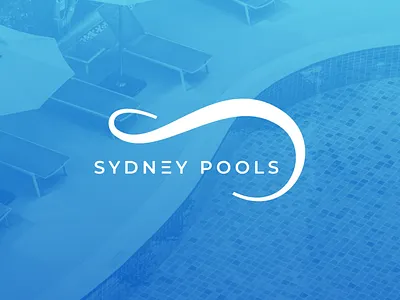 Custom Pool Construction Brand Identity Design | Sydney Pools blue branding brand identity design clean logo design fluid logo letterform logo modern minimal logo pool company logo pool construction branding pool logo design premium logo design professional logo design s wave logo scalable logo swimming pool logo water logo