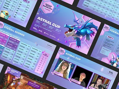 Teamfight Tactics Dragonlands Tournament Broadcast Graphics broadcast design broadcast ui esports gaming information design ui design