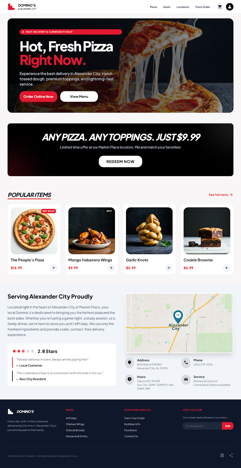 Modern Pizza Restaurant Website Design brand identity branding design system figma landing page landing page design minimal web design modern web design pizza landing page pizza ui design pizza website design restaurant landing page restaurant ui design restaurant web design ui ui design uiux design ux design web design website design