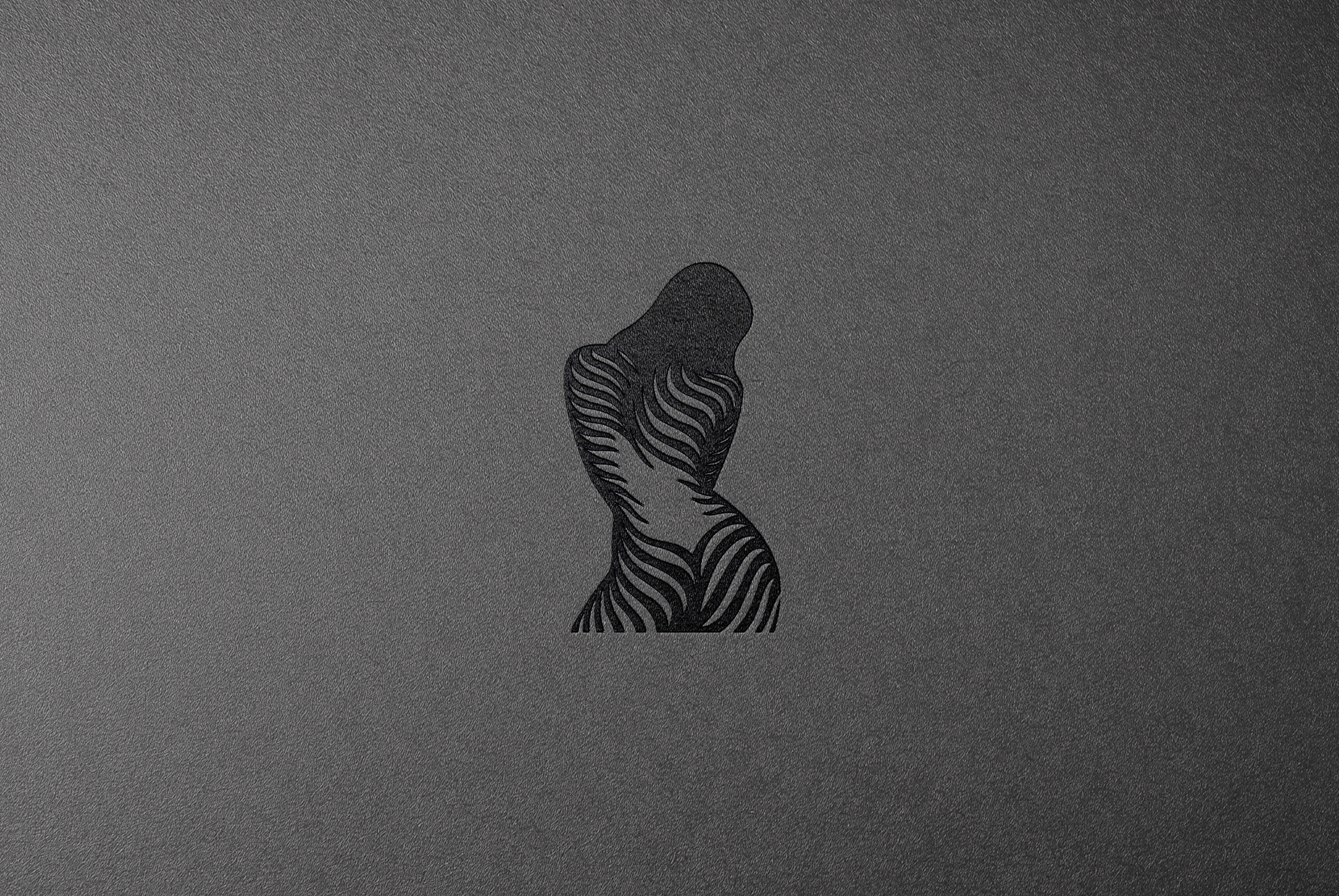 Black and white beauty branding design girl graphic design icon illustration logo logo design minimalist silhouette stripes vector woman