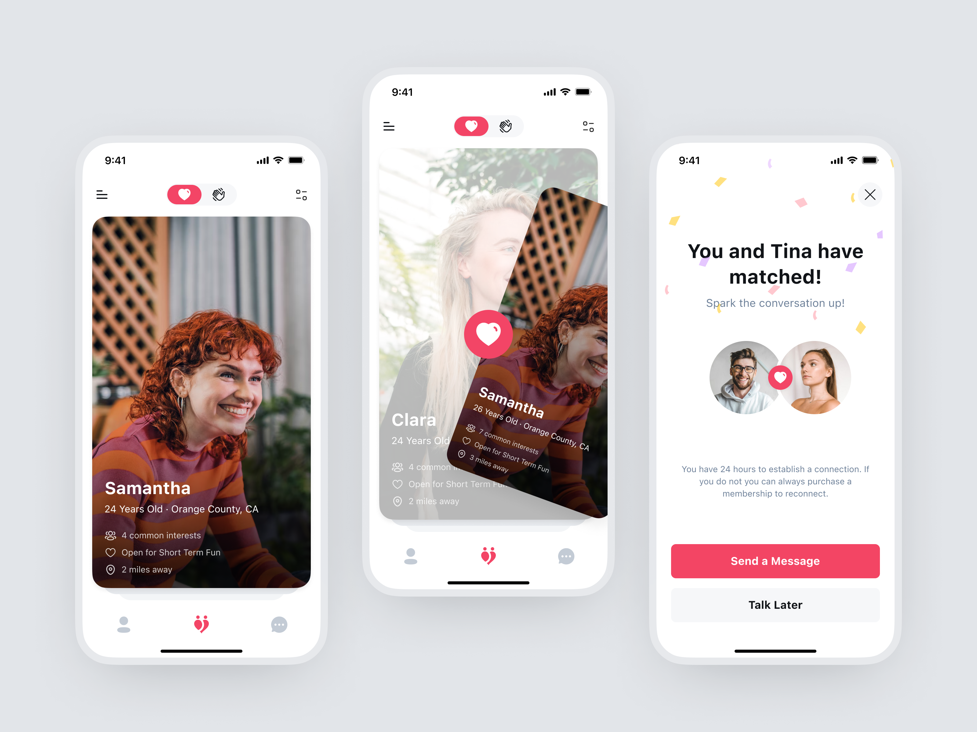 Dating Mobile Design App business dark mode dating dating app exploration friend ios light mode love mobile app story ui ux