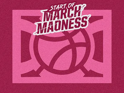 The Madness Grid branding dribbble dribbble warm up geometricdesign graphic design graphicdesign marchmadness minimalism sportsbranding theorykee vectorart visualidentity